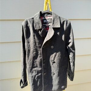 Vans Black Double-Breasted Pea Coat